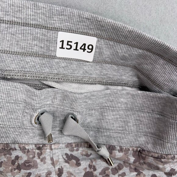 Athleta Track Suit Set Womens Large Gray Leopard Balance Hoodie Jacket Jogger - Picture 16 of 16